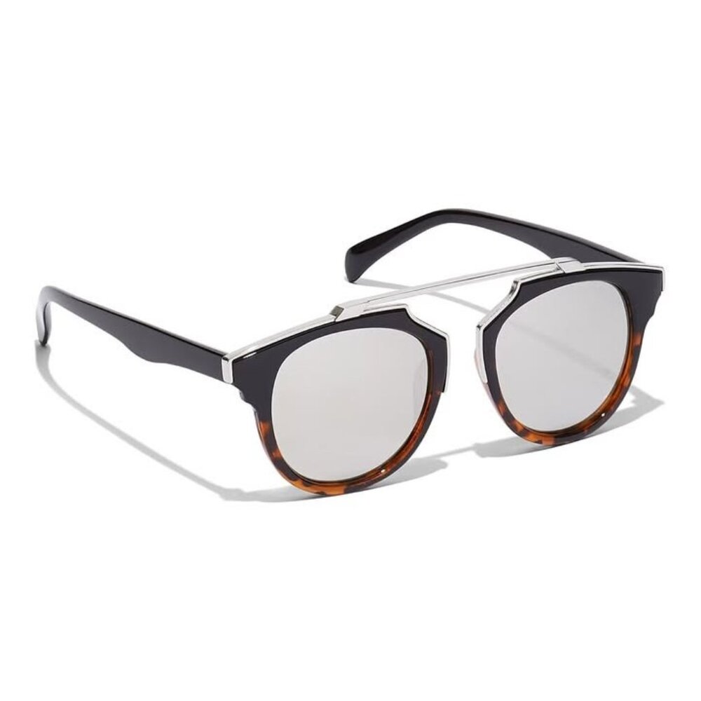 New York & Company Women's Womens Mirrored Brow Bar Sunglasses NWT